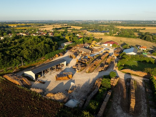 Kastanien Holz Pfosten Fabrik